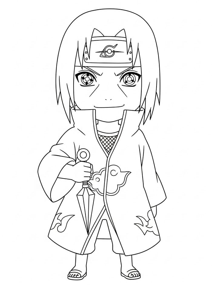 Itachi Gratuito da colorare