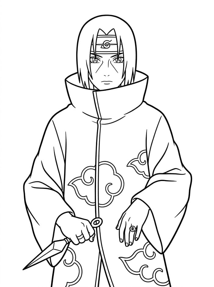 Itachi Grazioso da colorare