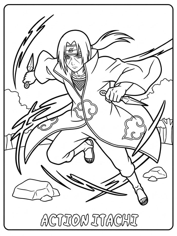 Itachi Immagine Gratis da colorare