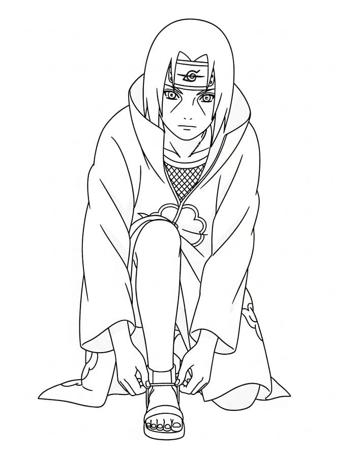 Itachi Omaggio da colorare