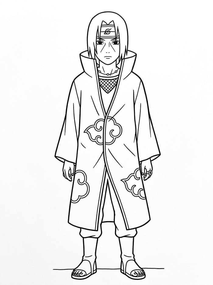 Itachi Spettacolare da colorare