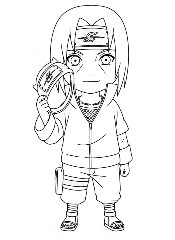 Itachi Stampabile per Piccoli da colorare