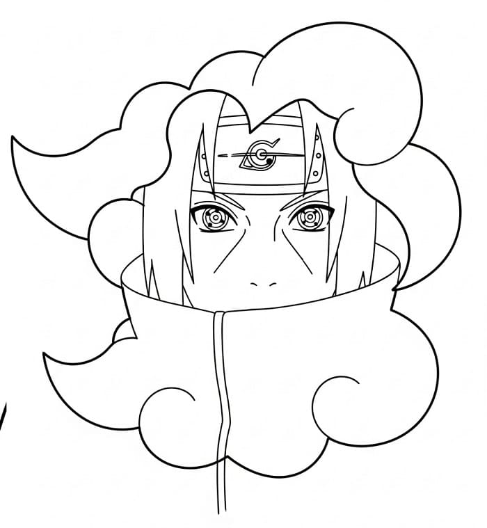 Itachi Stampabile da colorare