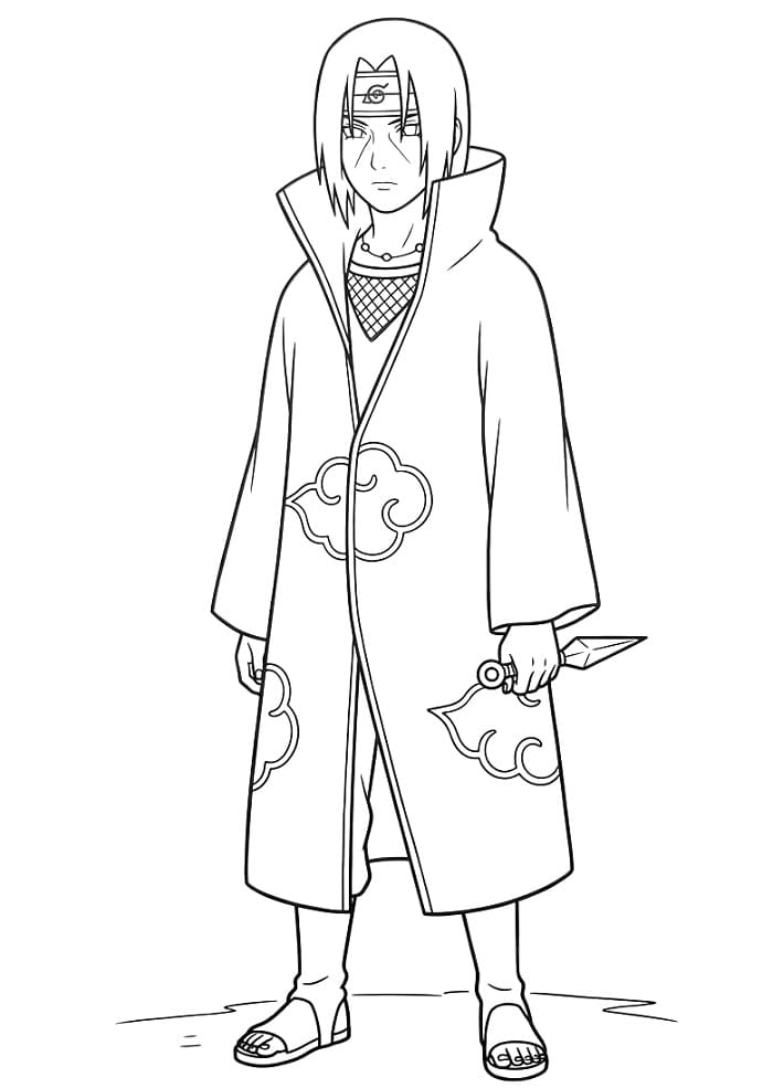 Itachi Straordinario da colorare