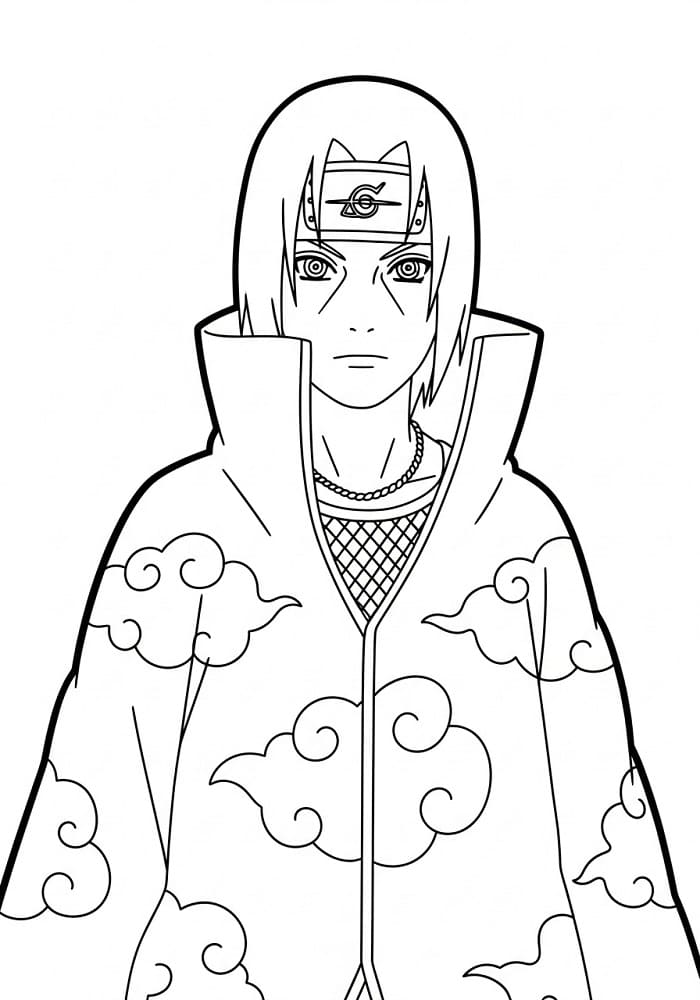 Itachi da Naruto da colorare