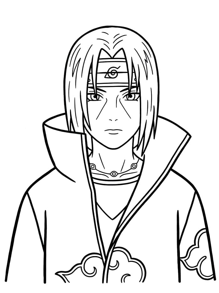 Itachi dall’Anime Naruto da colorare