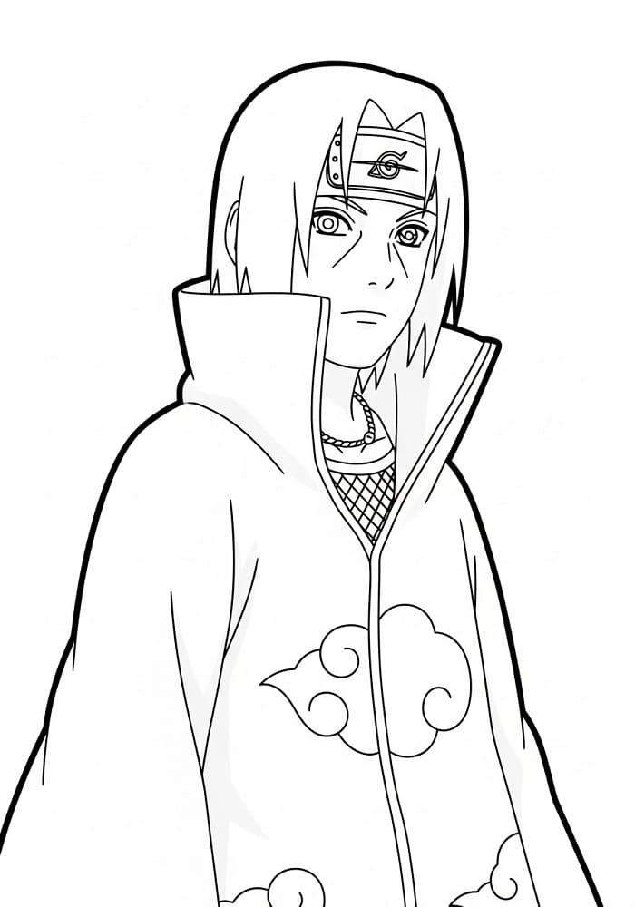 Itachi in Naruto da colorare