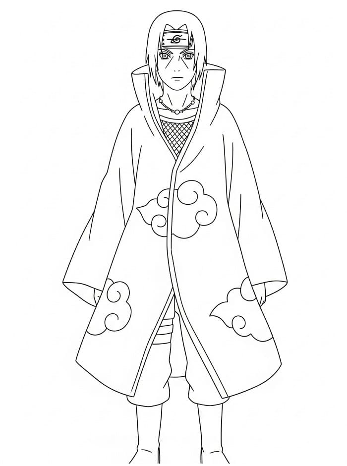 Itachi nell’Anime Naruto da colorare