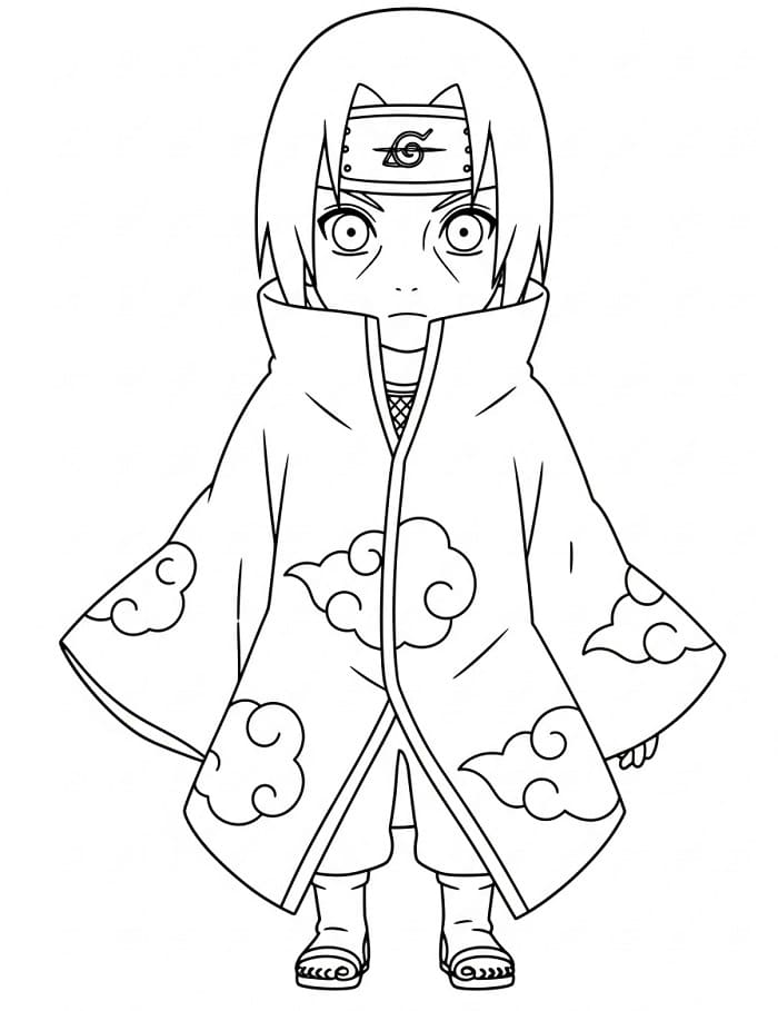 Itachi per Bimbi da colorare