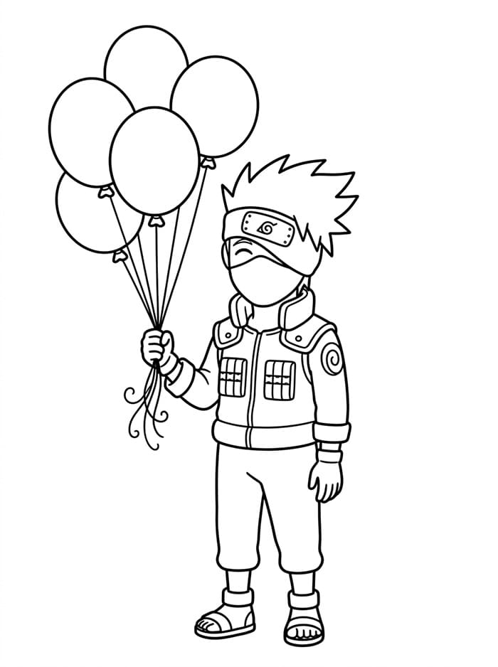 Kakashi Cartone da colorare