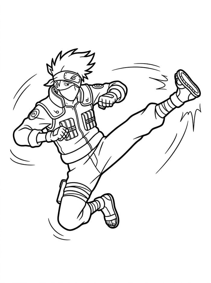 Kakashi Figo da colorare