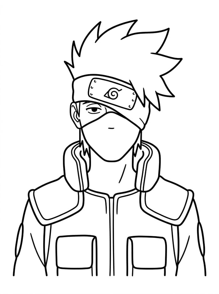 Kakashi Gratuito da colorare