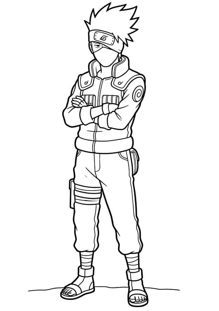Kakashi Omaggio da colorare