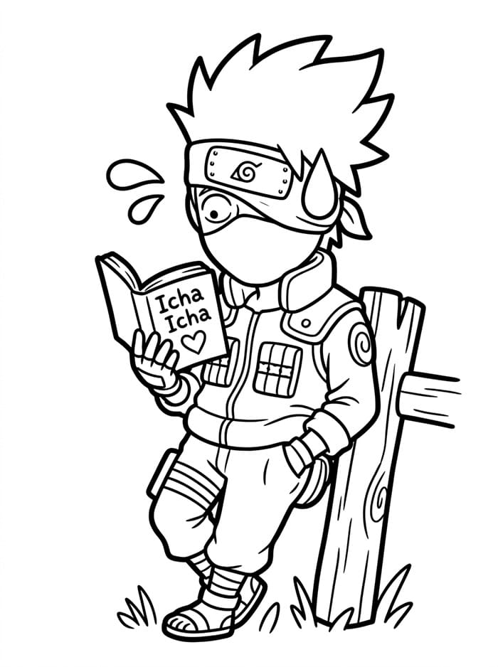 Kakashi Regalo da colorare