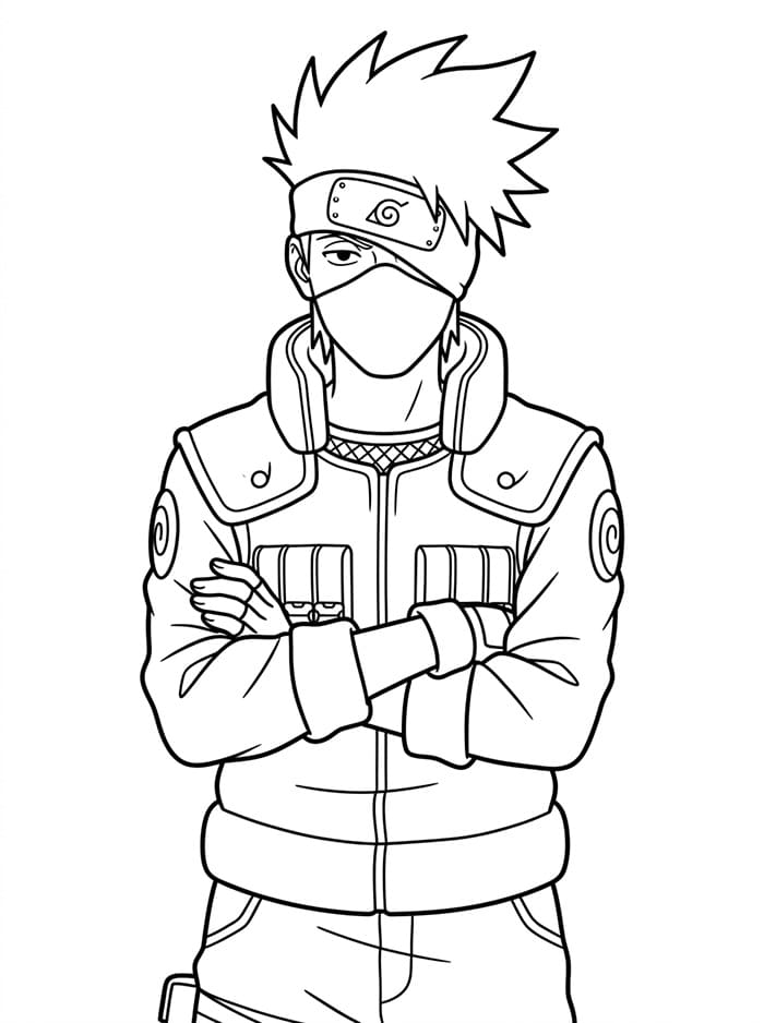 Kakashi Stampabile Gratis da colorare