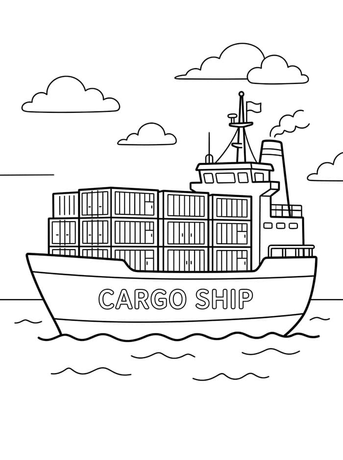 Nave Base da colorare