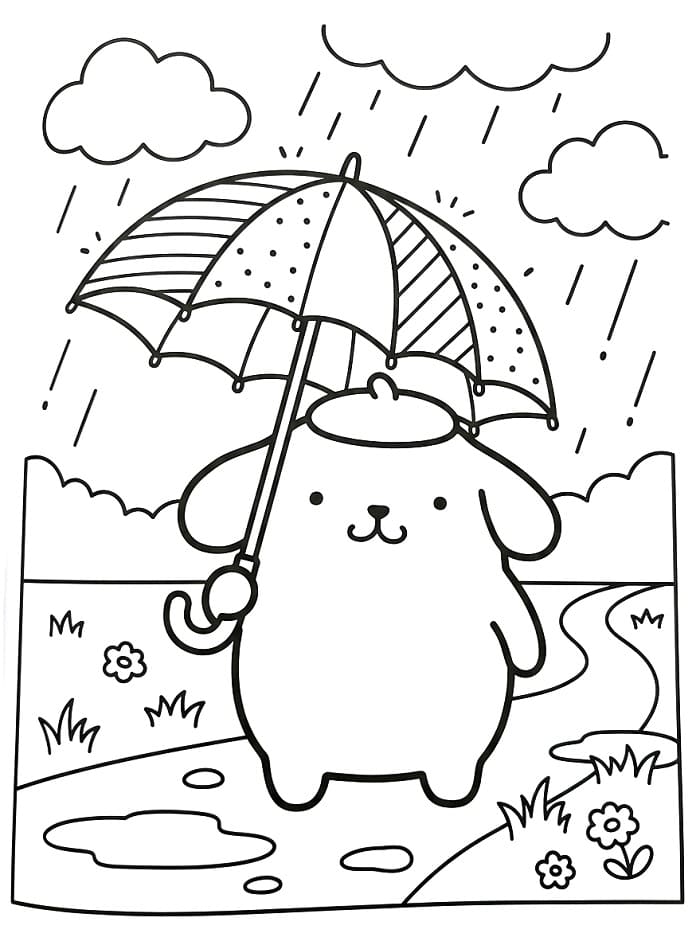 Pompompurin Adorabile da colorare