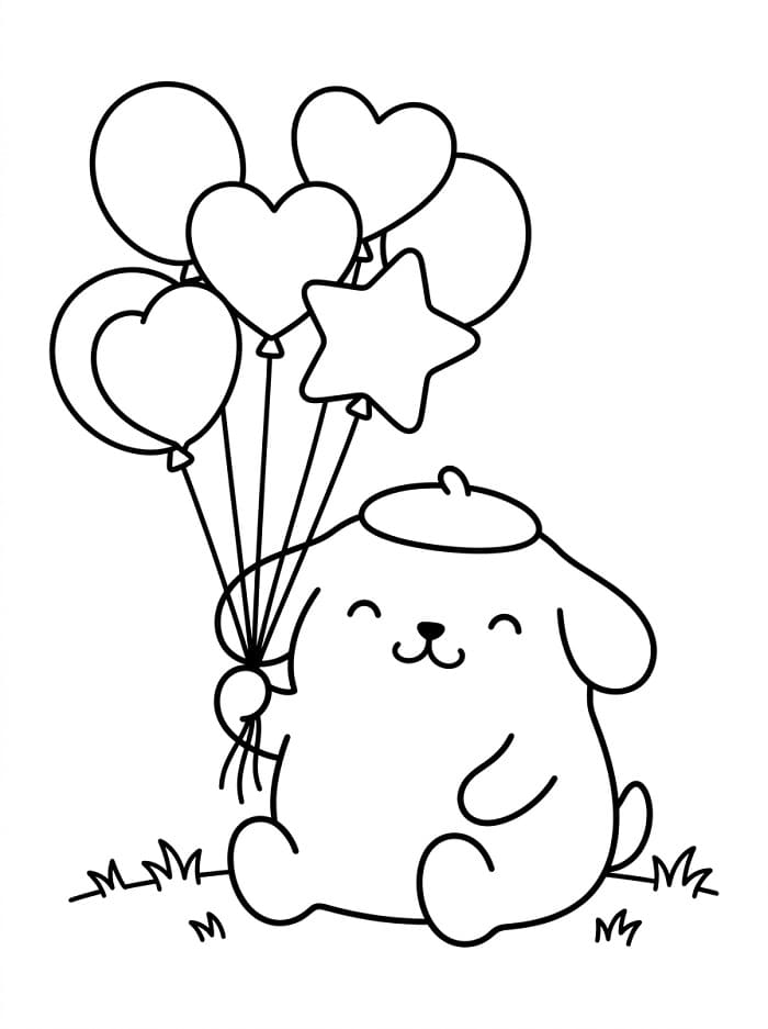 Pompompurin Carino da colorare
