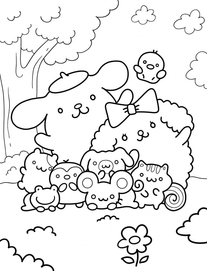 Pompompurin Facile da colorare