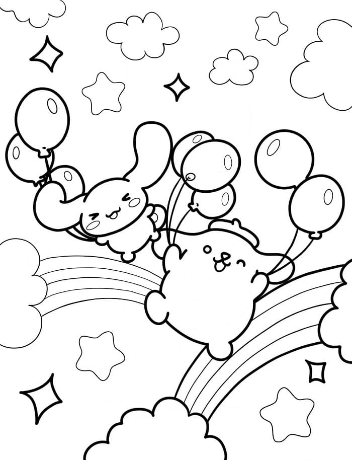 Pompompurin Fantastico da colorare