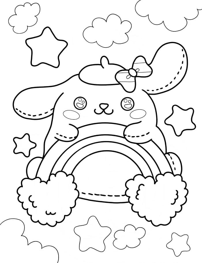Pompompurin Gratis per Bambini da colorare