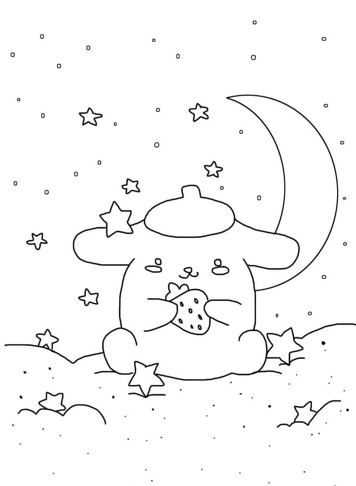 Pompompurin Immagine Gratis da colorare
