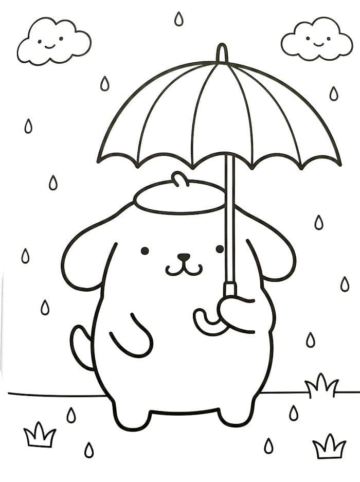Pompompurin Incantevole da colorare