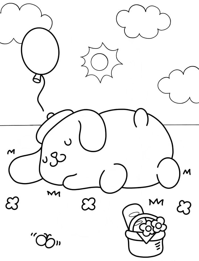 Pompompurin Sanrio da colorare