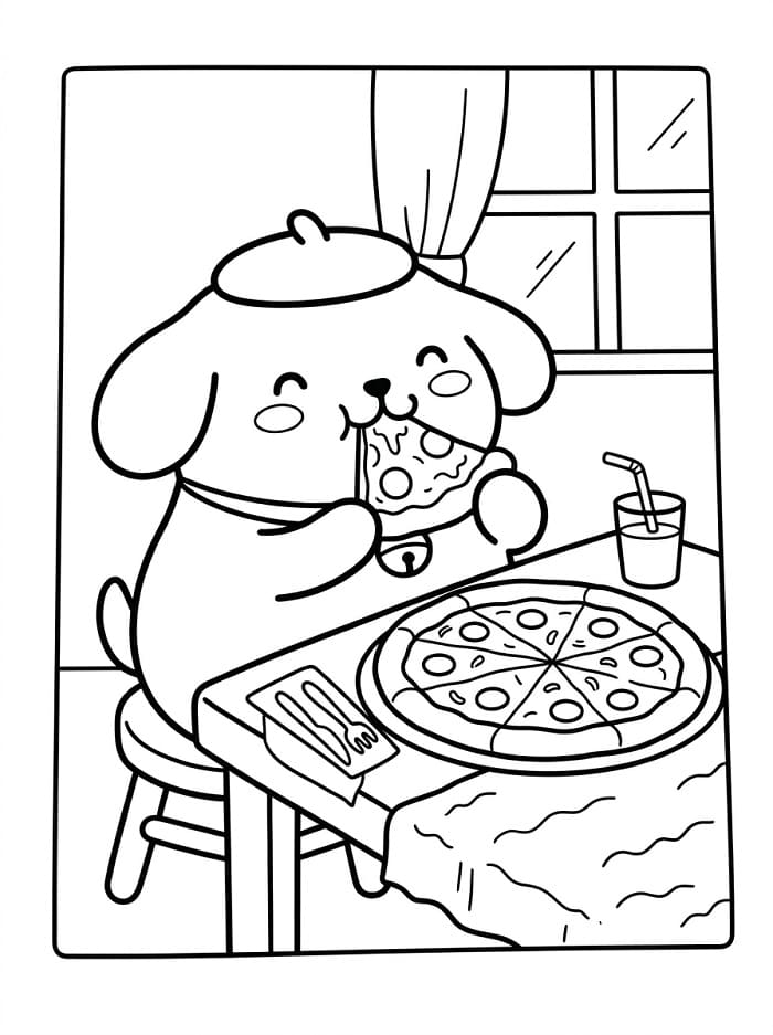 Pompompurin Semplice da colorare