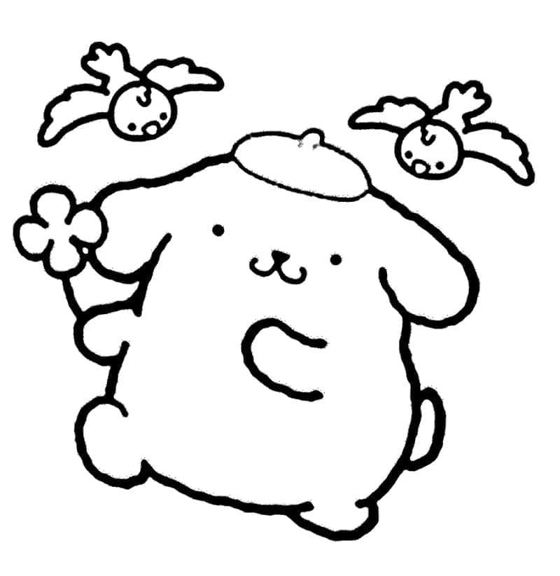 Pompompurin Stampabile per Bambini da colorare