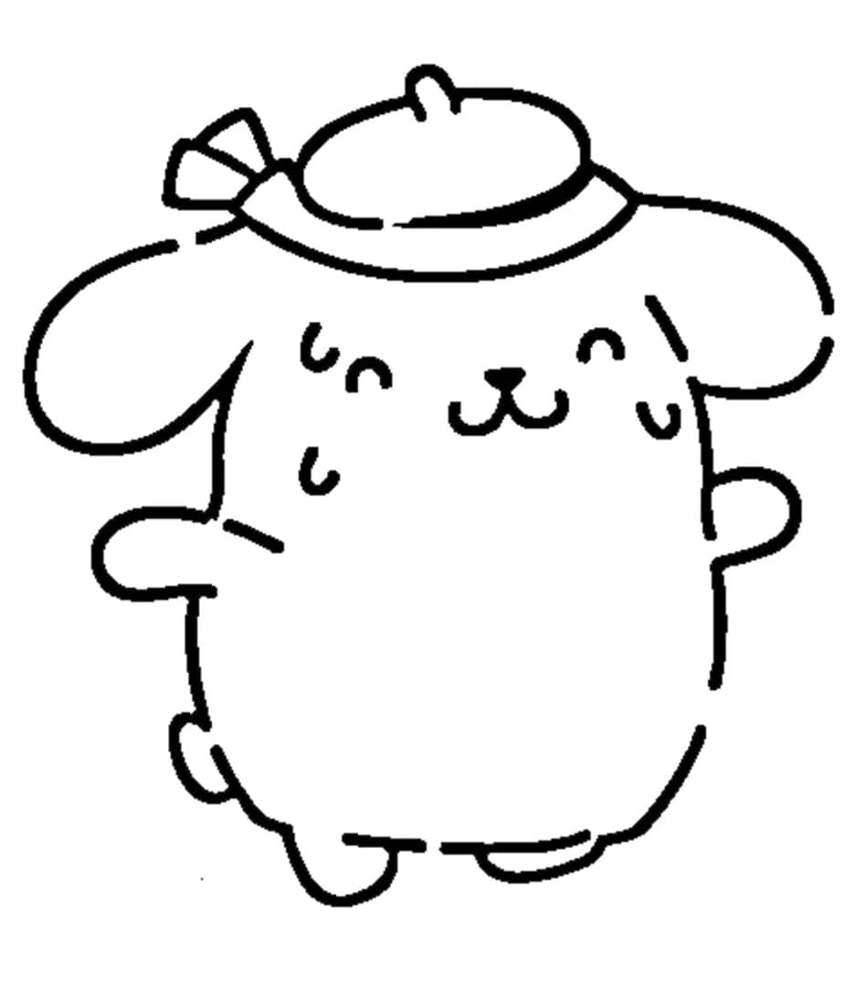 Pompompurin per Bimbi di 1 Anno da colorare