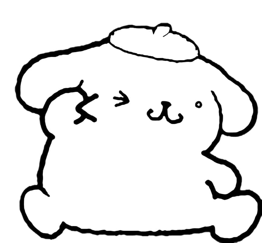 Pompompurin per Bimbi di 2 Anni da colorare