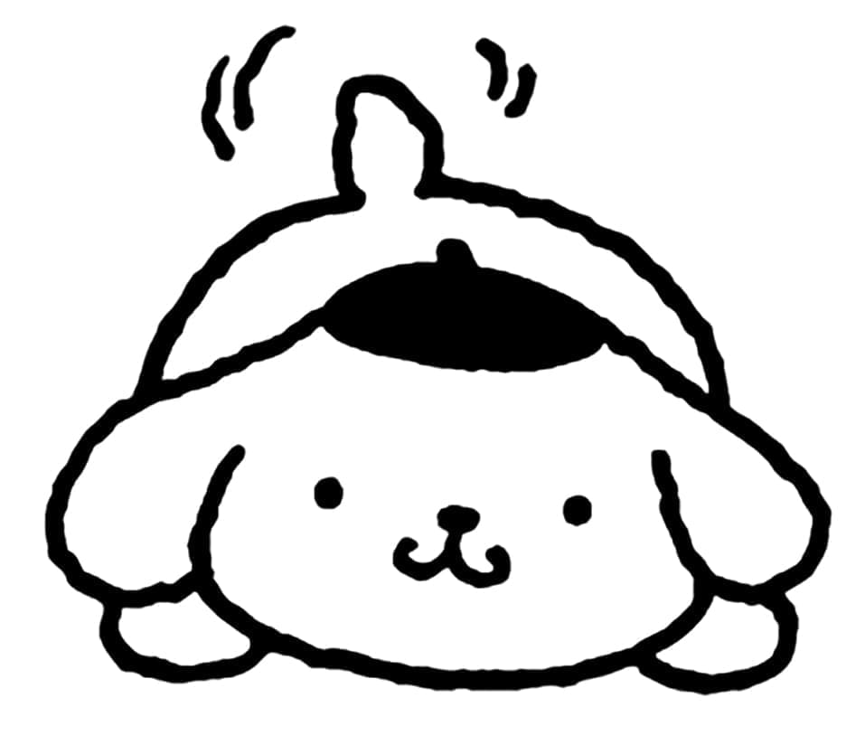 Pompompurin per Bimbi di 4 Anni da colorare