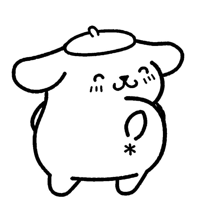 Pompompurin per Bimbi di 6 Anni da colorare