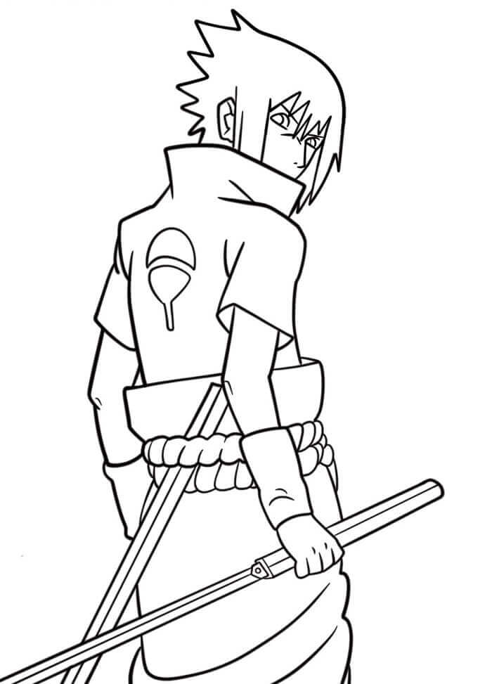 Sasuke Immagine Gratis da colorare