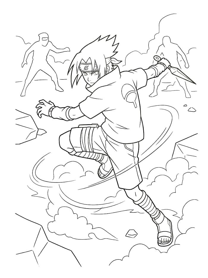 Sasuke Omaggio da colorare