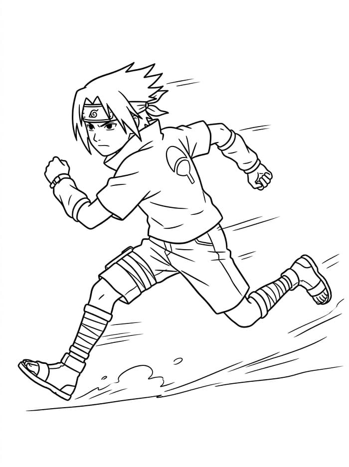 Sasuke Regalo da colorare