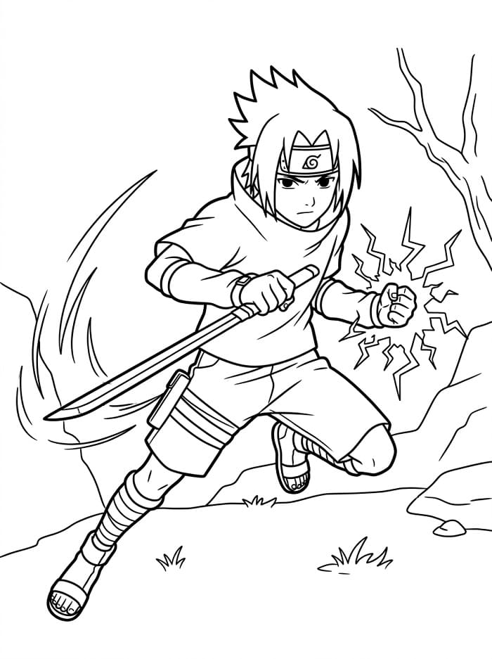 Sasuke Stampabile da colorare