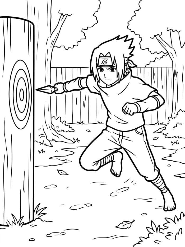 Sasuke Straordinario da colorare