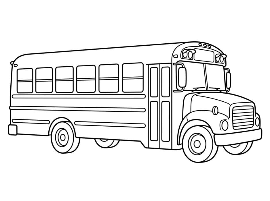 Scuolabus Base da colorare