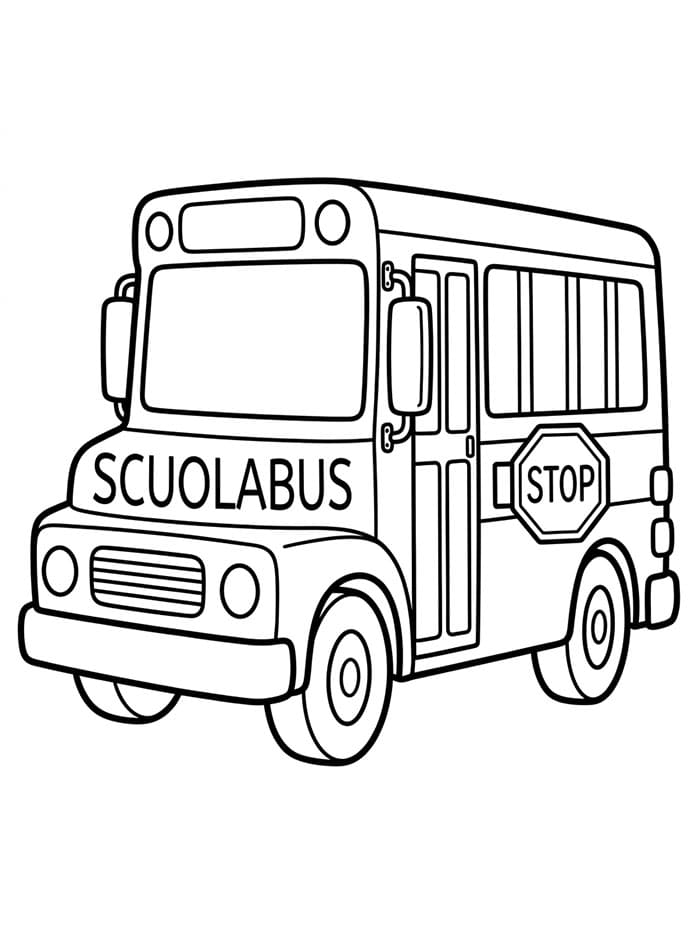 Scuolabus Figo da colorare