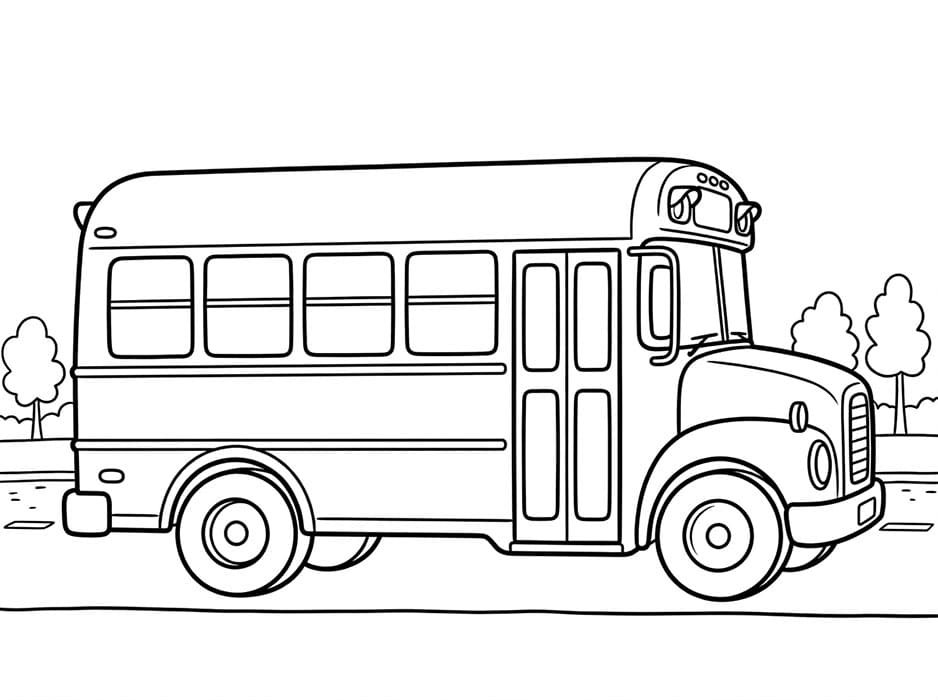 Scuolabus Straordinario da colorare