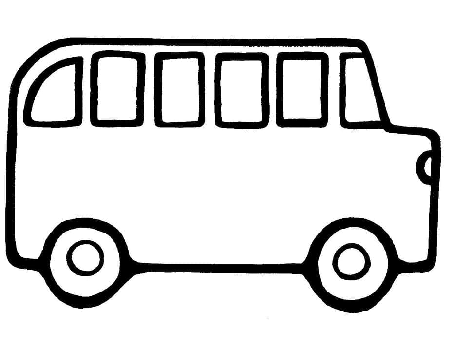 Scuolabus per Bimbi di 1 Anno da colorare