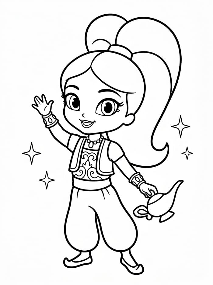 Shimmer e Shine da colorare