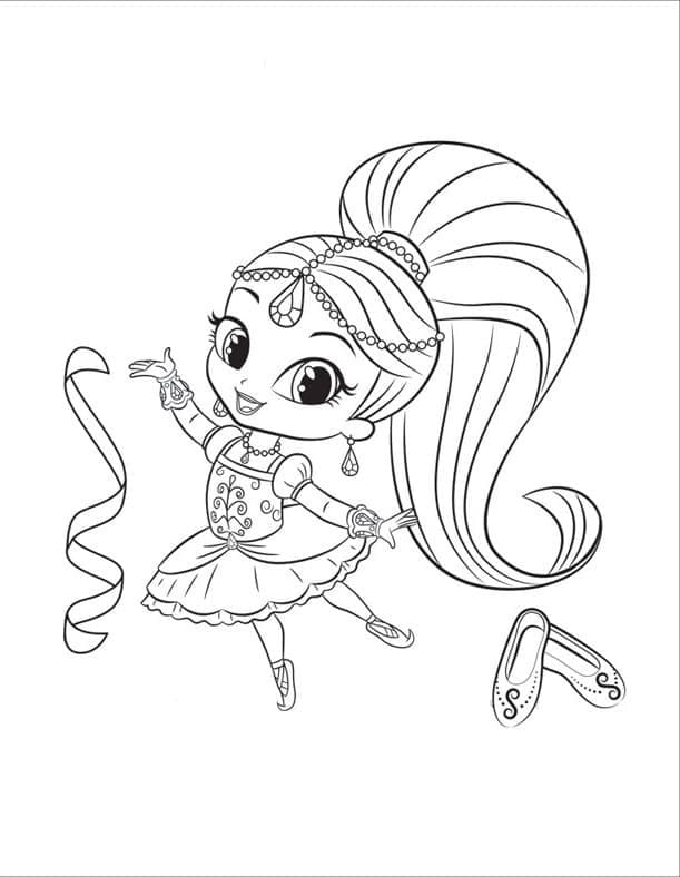 Shimmer e Shine Gratis per Bambini da colorare