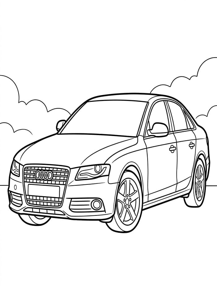 Stampa Audi da colorare