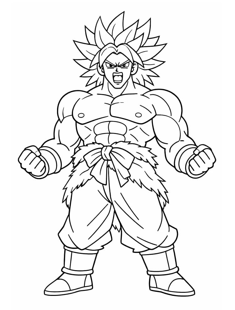 Stampa Broly da colorare
