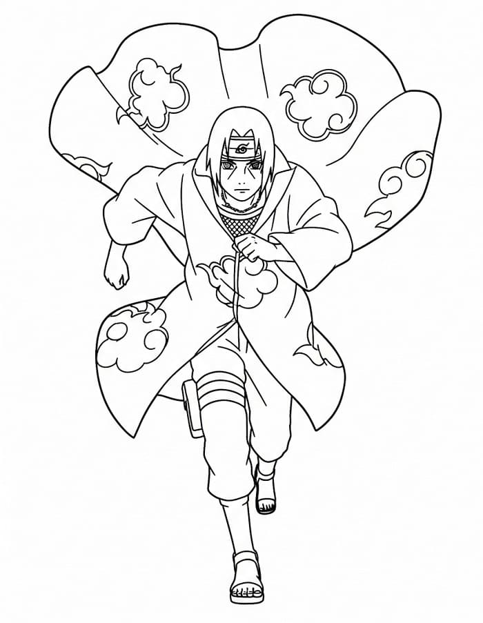 Stampa Itachi da colorare