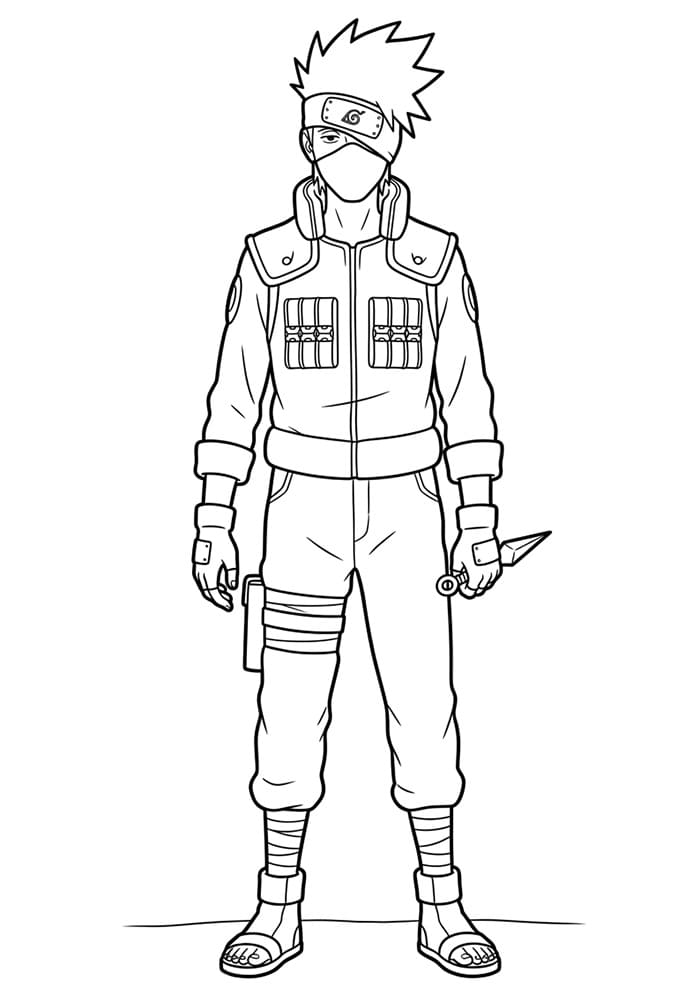 Stampa Kakashi da colorare