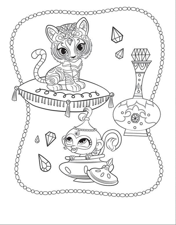 Stampa Shimmer e Shine da colorare